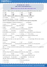 Đề thi học kì 1 Tiếng Anh 8 Friends Plus - Đề số 1